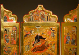 Triptych of the Holy Nativity of Christ by Ksenia Pokrovsky. Photo by Jason Dowdle.