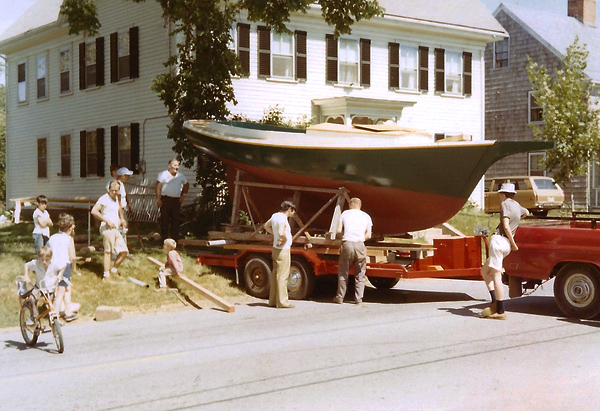 The Maria, circa 1971, Wooden boatbuilding & restoration, 2016; Essex. Massachusetts;
