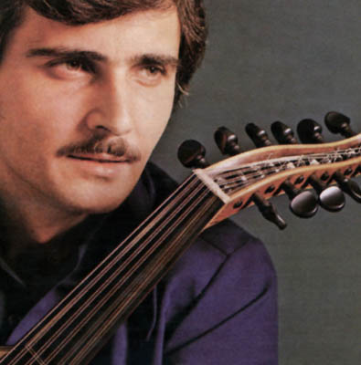 John Berberian's press photo from the 1970s; Apprenticeship - Armenian oud playing; ca 1970s: 