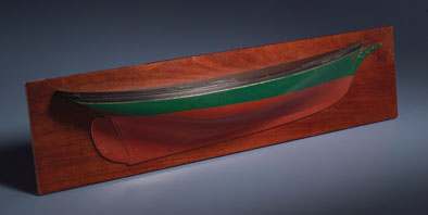 Thomas E. Lannon; Half-hull ship model; 1996; Harold A. Burnham (b. 1967); Wood, paint
