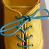 Women's derby shoes; custom built shoes; 2013: Holyoke, Massachusetts; Leather, rubber, thread, glue