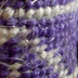 Purple Ascension; Wampanaog woven textiles; 2011: N Dartmouth; Organic hand-spun soft hemp yarn; 2 1/4