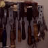 Some of the tools in Karol Lindquist's studio; Apprenticeship - Nantucket lightship basketry; 2002: Nantucket, Massachusetts