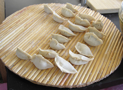 Dumplings ready for cooking; Foodways; 2014: Lowell, Massachusetts