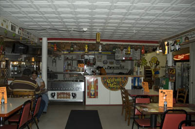 Interior of restaurant; Puerto Rican musicans and foodways; 2008: 
